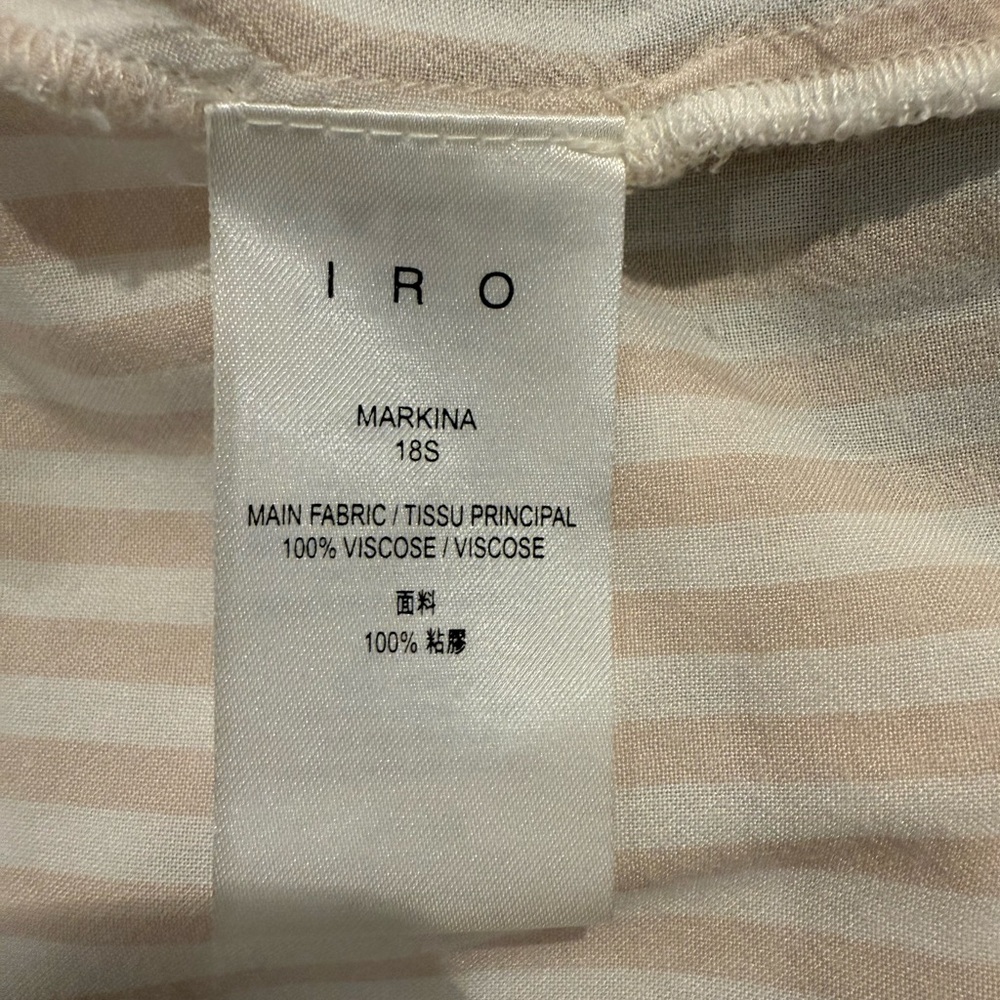IRO Beige and White Striped Shirt - Picture 6 of 8